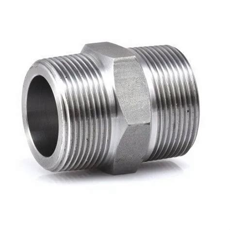 S/s Threaded Hex Nipple