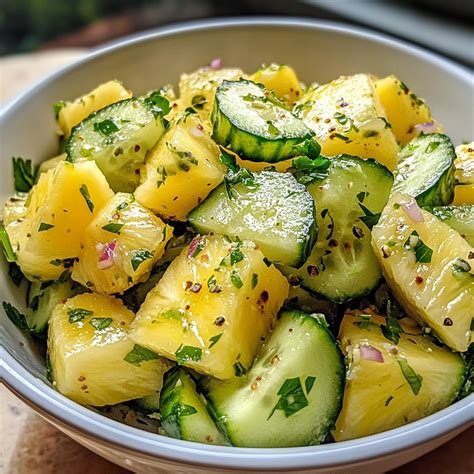 Pineapple Cucumber Salad
