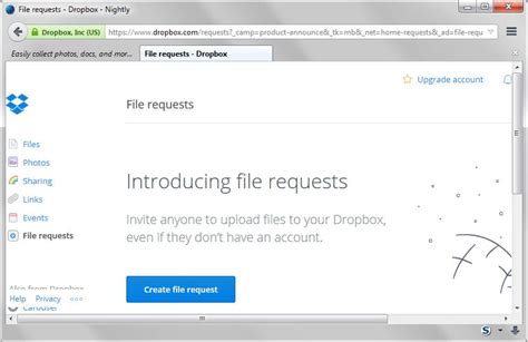 Image result for Dropbox Request Files