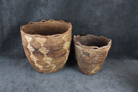 Lot - TWO NORTHWEST NATIVE AMERICAN GATHERING BASKETS