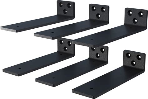 Amazon.com: WENGUS 8 Inch Floating Shelf Bracket, 6 Pack Heavy Duty ...
