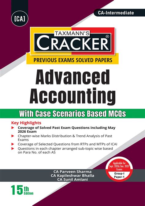 Taxmann Cracker Combo Papers 1 to 3 (Advanced Accounts, Law, and Tax ...