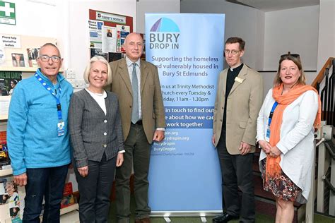 High Sheriff of Suffolk visits Bury St Edmunds-based homelessness charity, Bury Drop In