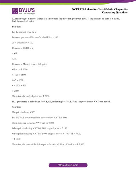 Image result for Comparing Quantities Class 8