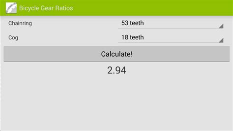 Bike Gear Ratio Power Calculator at Ester Gordan blog