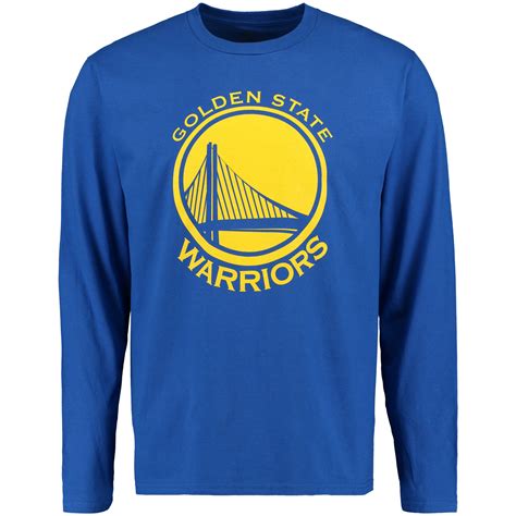 Golden State Warriors Royal Primary Logo Long Sleeve T-Shirt