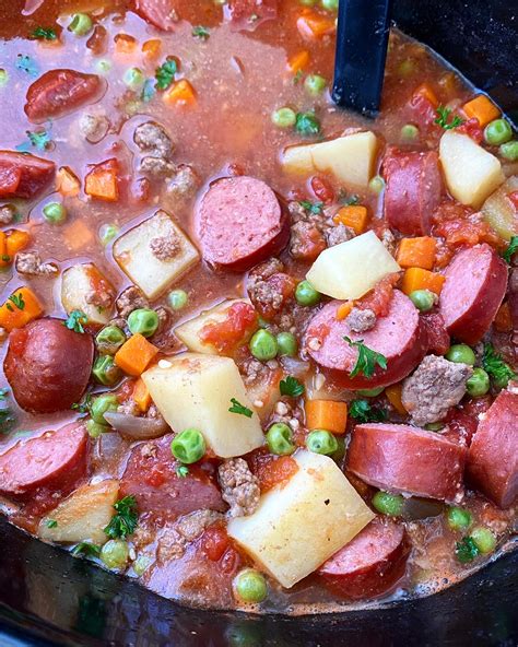 Slow Cooker Poor Man's Stew - Fit Slow Cooker Queen