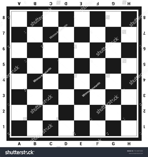 Modern Black Chess Board Letters Numbers Stock Vector (Royalty Free ...