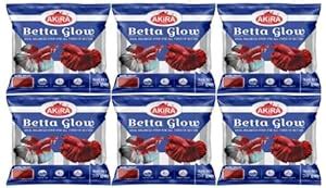 AKIRA BETTA GLOW FISH FOOD 0.5mm. Pouch,Protein: 40%,for ALL TYPES of ...