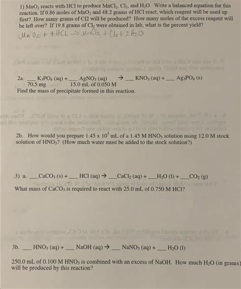 Image result for MnO2 HCL MnCl2 Cl2 H2O