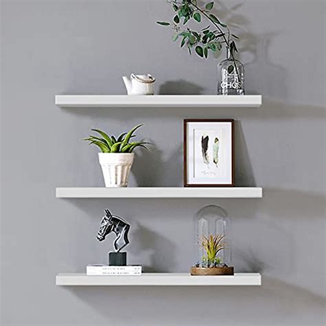 Stylish ISYOKE White Floating Shelves Set of 3