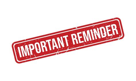 Important Reminder Rubber Stamp Seal Vector 23051657 Vector Art at Vecteezy