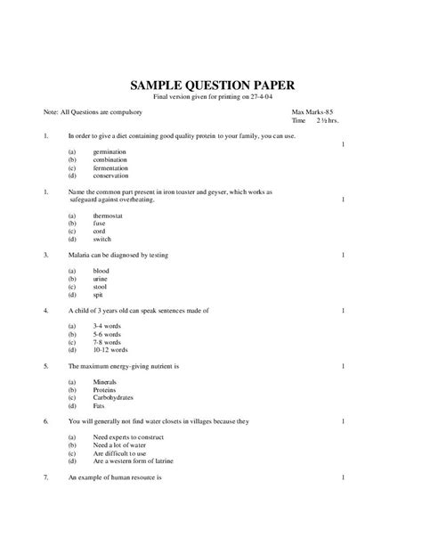 Image result for NIOS Home Science Syllabus