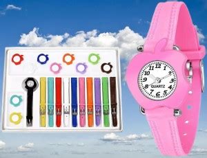 QALIBA Multicolor and 11 Belt belt watch for kids Analog Watch - For ...