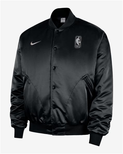 Team 31 Men's Nike NBA Full Press-Stud Bomber Jacket. Nike DK