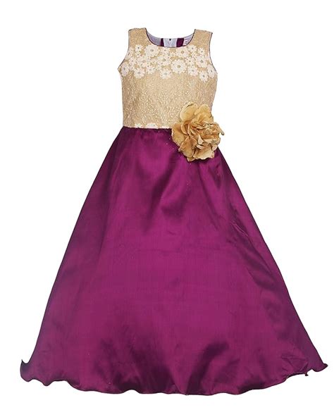 My Lil Princess Girls' Maxi Dress (My Lil Princess_Blossoom Purple N_22 ...