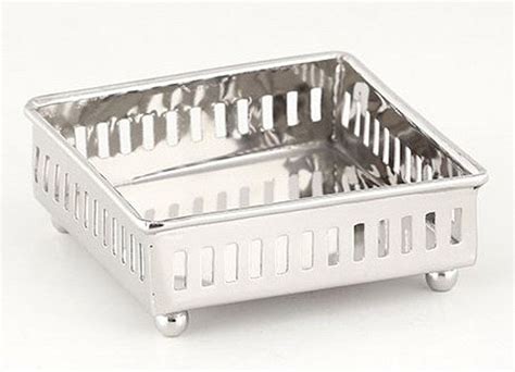 Nickel Pierced Steel Cocktail Napkin Holders, Set of 4 - Dessau Home ...