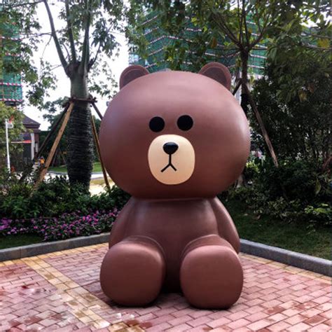 玻璃钢卡通熊雕塑-方圳雕塑厂