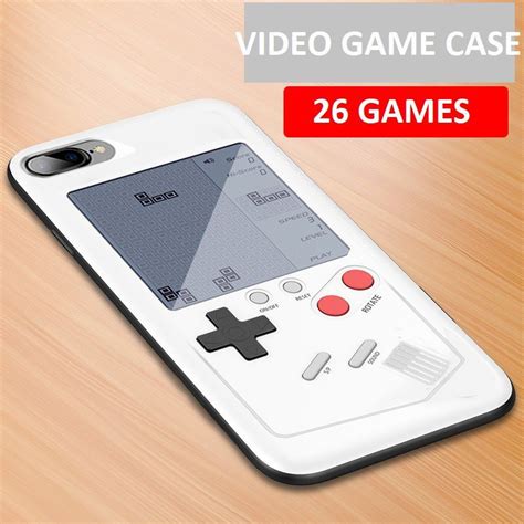 Vaku ® Apple iPhone 7 Plus Retro Video Gaming Console 26 in 1 Games ...