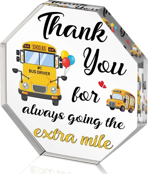 Amazon.com: WATINC Bus Driver Appreciation Gifts - Thank You School Bus ...
