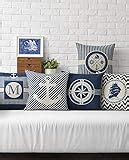 Buy AEROHAVEN Set of 5 Cotton Abstract Designer Decorative Throw Pillow ...