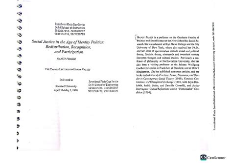 CS Social Justice: Understanding Recognition and Redistribution in ...