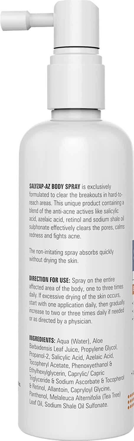 Buy FIXDERMA SALYZAP AZ FOR BODY ACNE SPRAY 100ML Online & Get Upto 60% ...