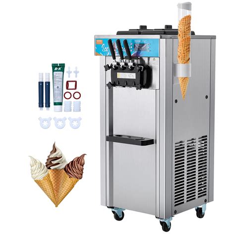 Ice Cream Commercial Equipment Triple Head Ice Cream Machine Car