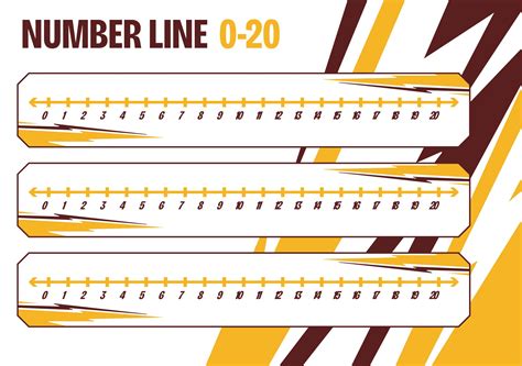 Printable Number Line 1 20