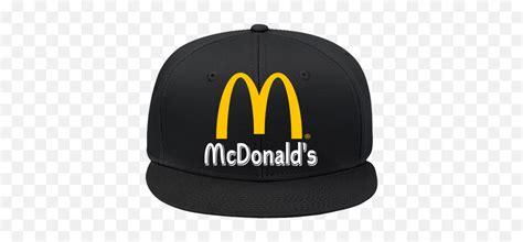 Mcdonalds Snap Back Flat Bill Hat - Transparent Mcdonalds Hat Png ...