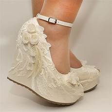 Wedge Wedding Heels by Ivory Wedges Wedding Wedge Wedges Bridal Wedgesbridal Wedge Wedding Heels