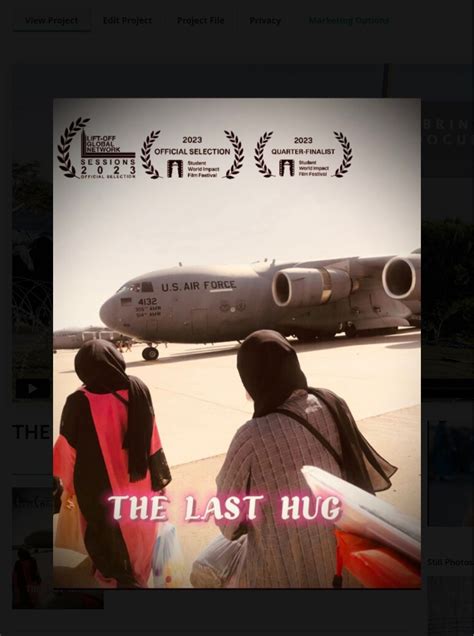 My short documentary ‘THE LAST HUG’ has made it to @saga ...
