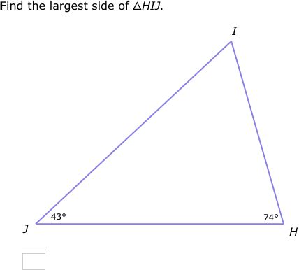 IXL - Angle-side relationships in triangles (Class X maths practice)