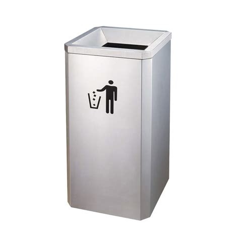 Buy HUANGDA Outdoor t Stainless Steel Outdoor Dustbins Large Square ...