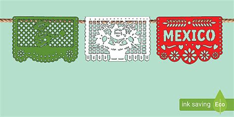 Banderines: Papel picado de México- Guía de trabajo
