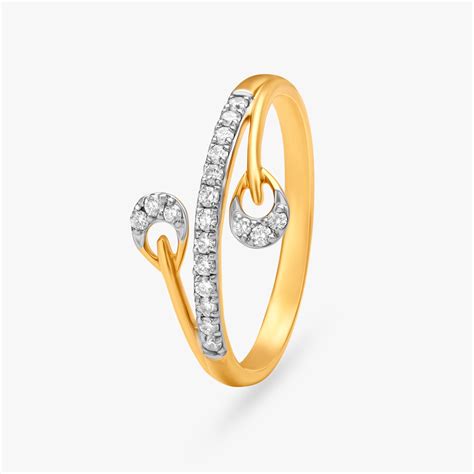 Dainty Crossover Diamond Ring