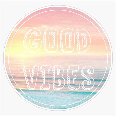 Buy EMC Graphics Good Vibes Beach Vinyl Waterproof Sticker Decal Car ...