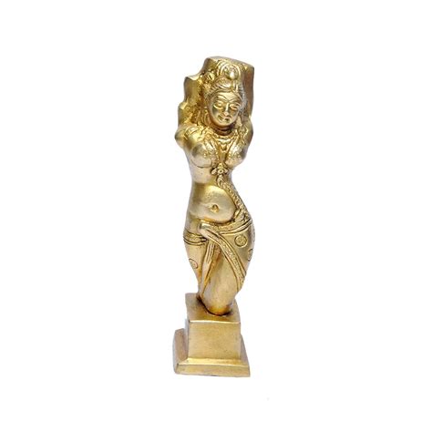 Buy MP Crafts Brass Hand Carved Saal Vanjika Indian Lady for Home Decor ...