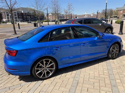 2018 Audi S3 Ara blue w/Red leather, 34k miles - AudiWorld Forums