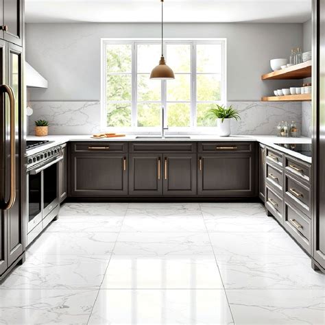 20 Marble Kitchen Floor Ideas That Feel Timeless