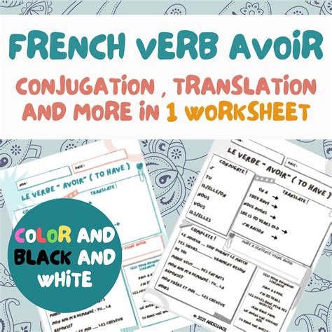 Verb Avoir Conjugation