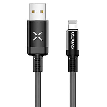 USAMS U16 Voice Control LED Flowing Data and Charging Cable Compatible ...