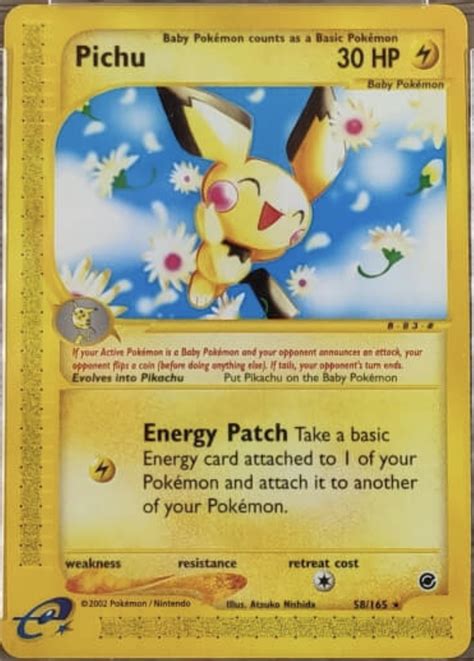 legendary.cards: E3 2002 Expedition Test Print Pichu and Hoppip
