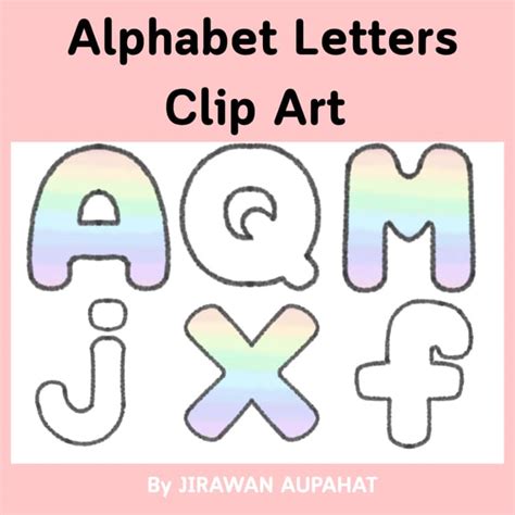 Alphabet Letters Clip Art by JIRAWAN AUPAHAT | TPT