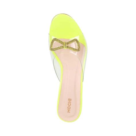 Buy Mochi Women Yellow Party Slip Ons Online | SKU: 40-2517-33-40 ...