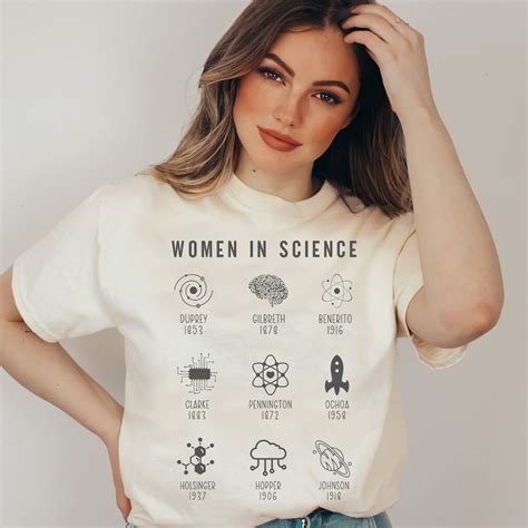 Women in Sciences Tshirt Lady Scientists Tribute to Female Scientists ...