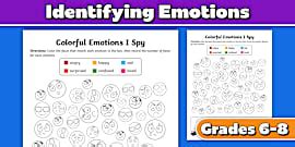 Emotions Roll and Colour Worksheet / Worksheet, worksheet