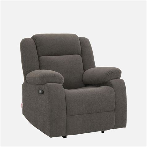 Avalon Motorized Electric Powered Grey Fabric Recliner May 04, 2025 ...