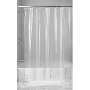 InterDesign Vinyl 4.8 Gauge Shower Liner, Stall 54 x 78, Frost : Amazon ...