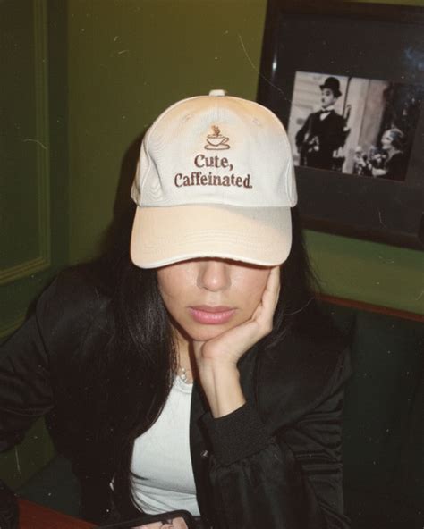Cute & Caffeinated Beige Cap – LVL99